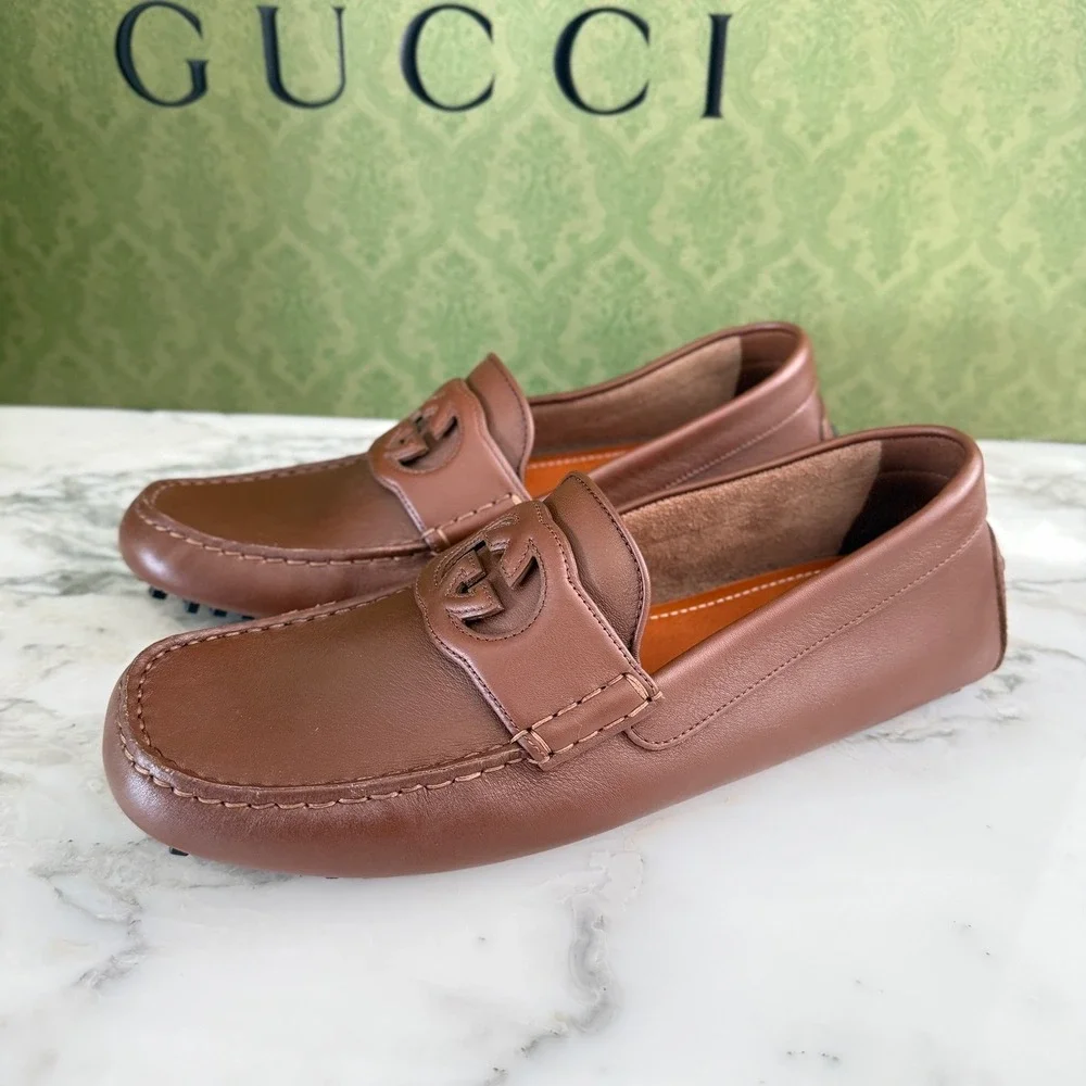 Gucci moccasin brown